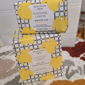 Beekman 1802 Sunshine Lemon Goat Milk Moisturizer Set